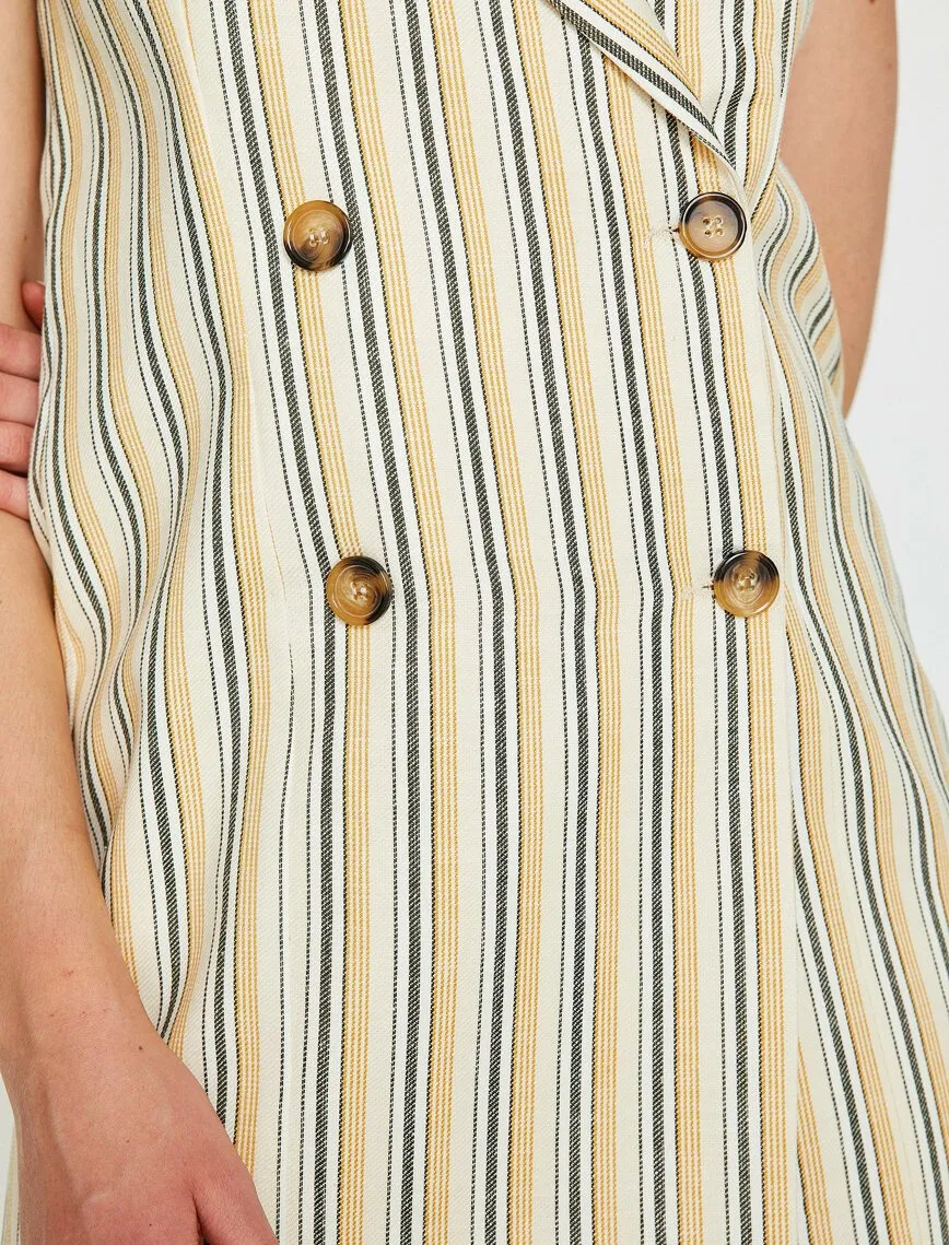 15002 Yellow-Ecru Jacket Dress