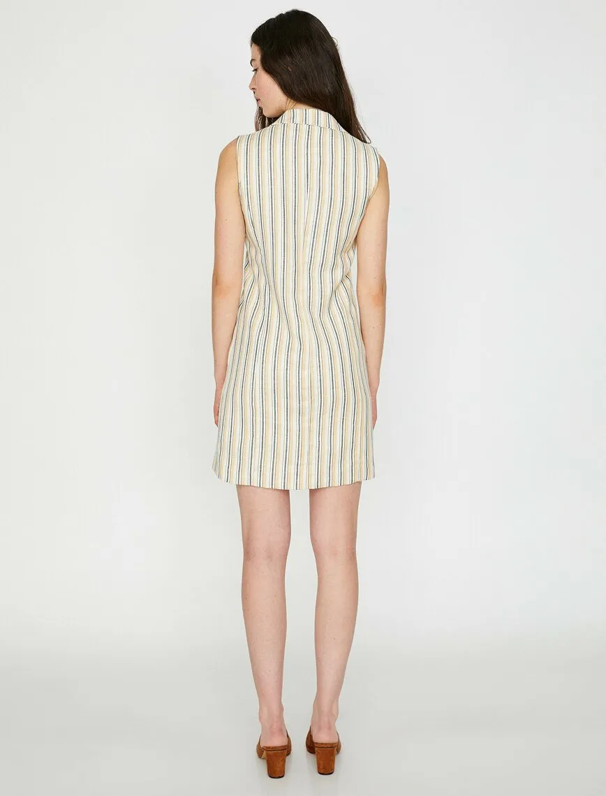 15002 Yellow-Ecru Jacket Dress