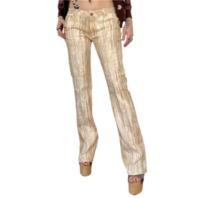 2000s Glitter Flare Pants (M/L)