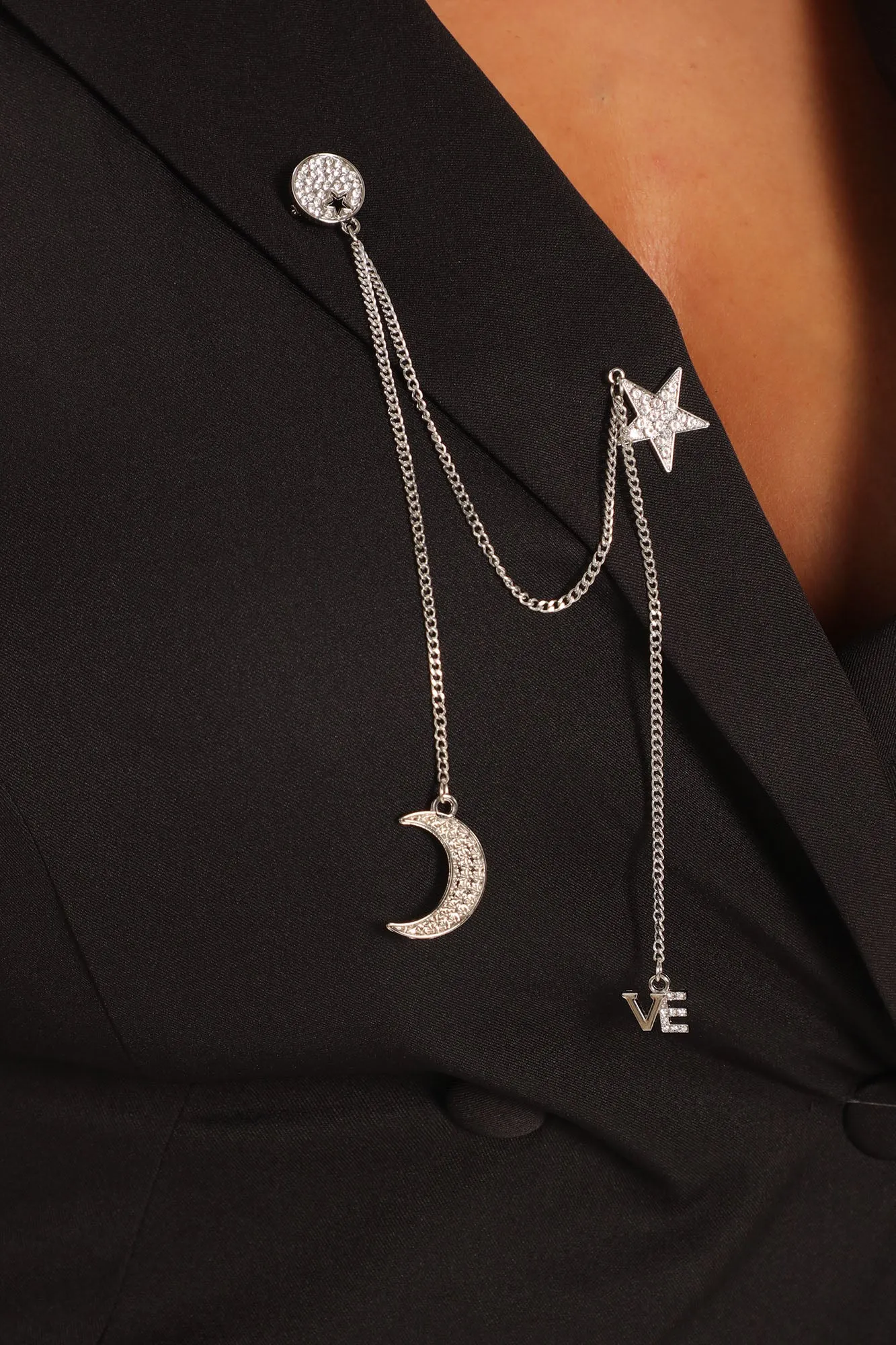 Among The Stars Blazer Dress - Black