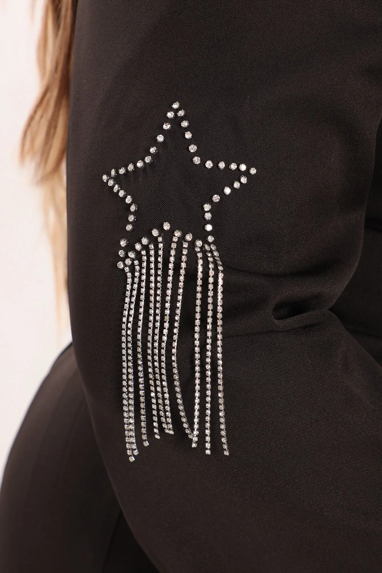 Among The Stars Blazer Dress - Black