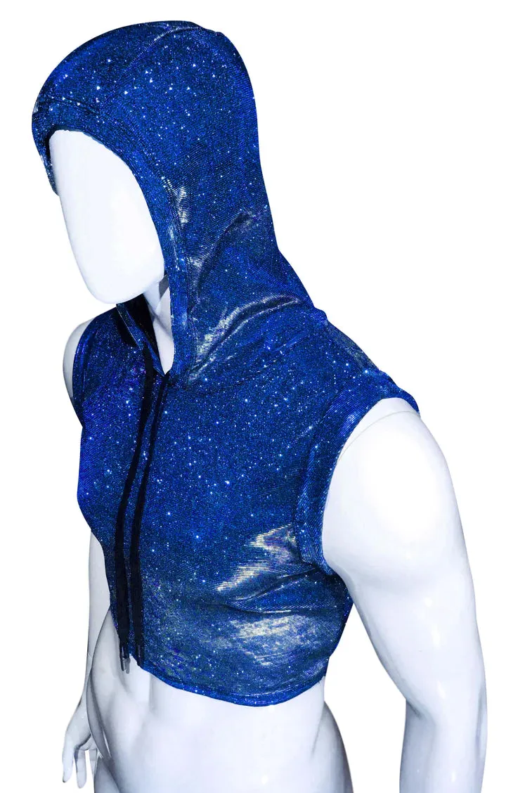 Glitter Crop Top - Blue