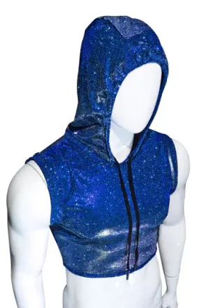 Glitter Crop Top - Blue