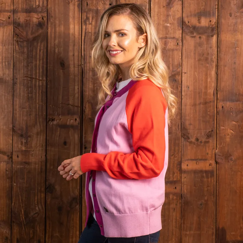 Kingsley Heath Luxe Colourblock Cardigan Starfish