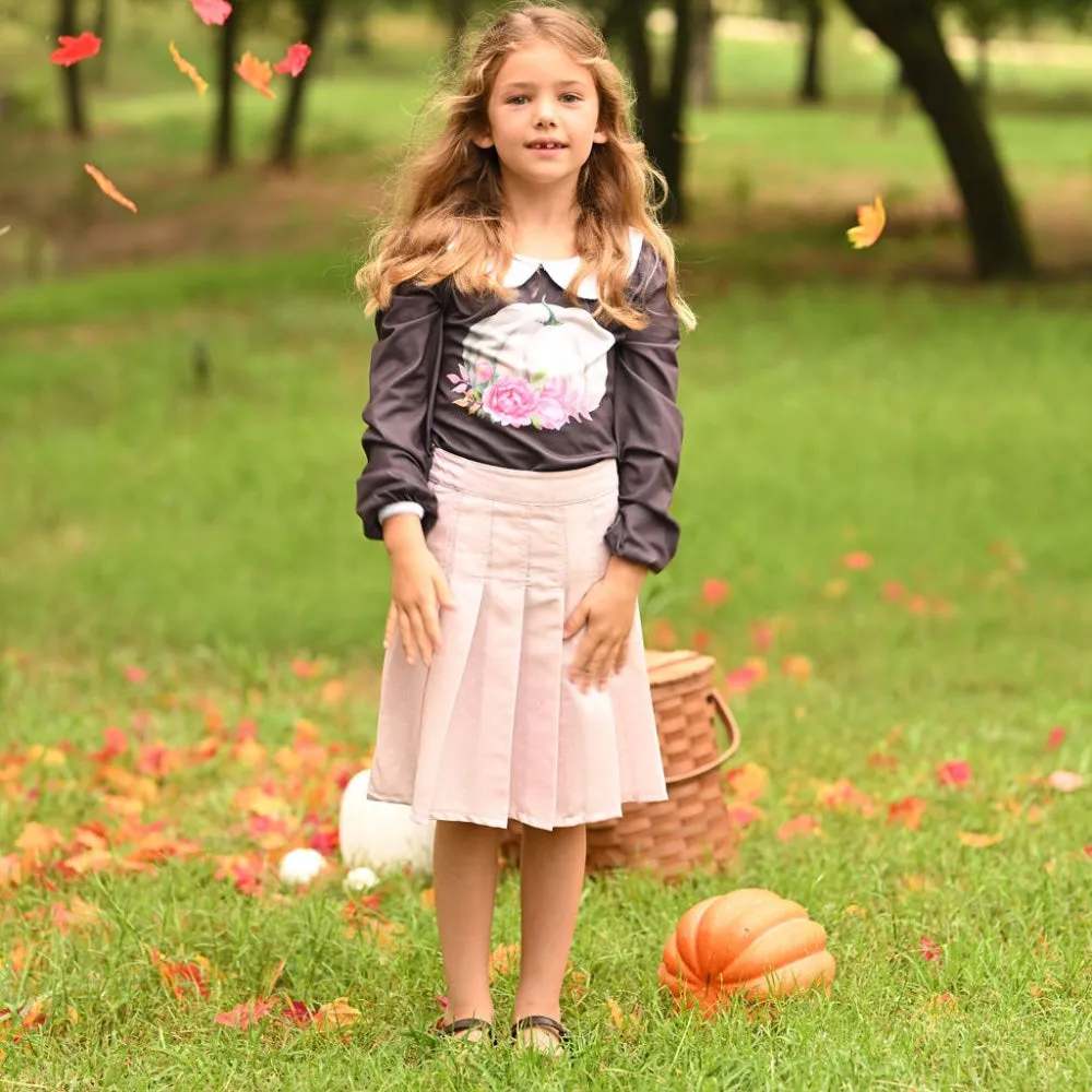 Mini Grace Pleated Skirt - Pink 