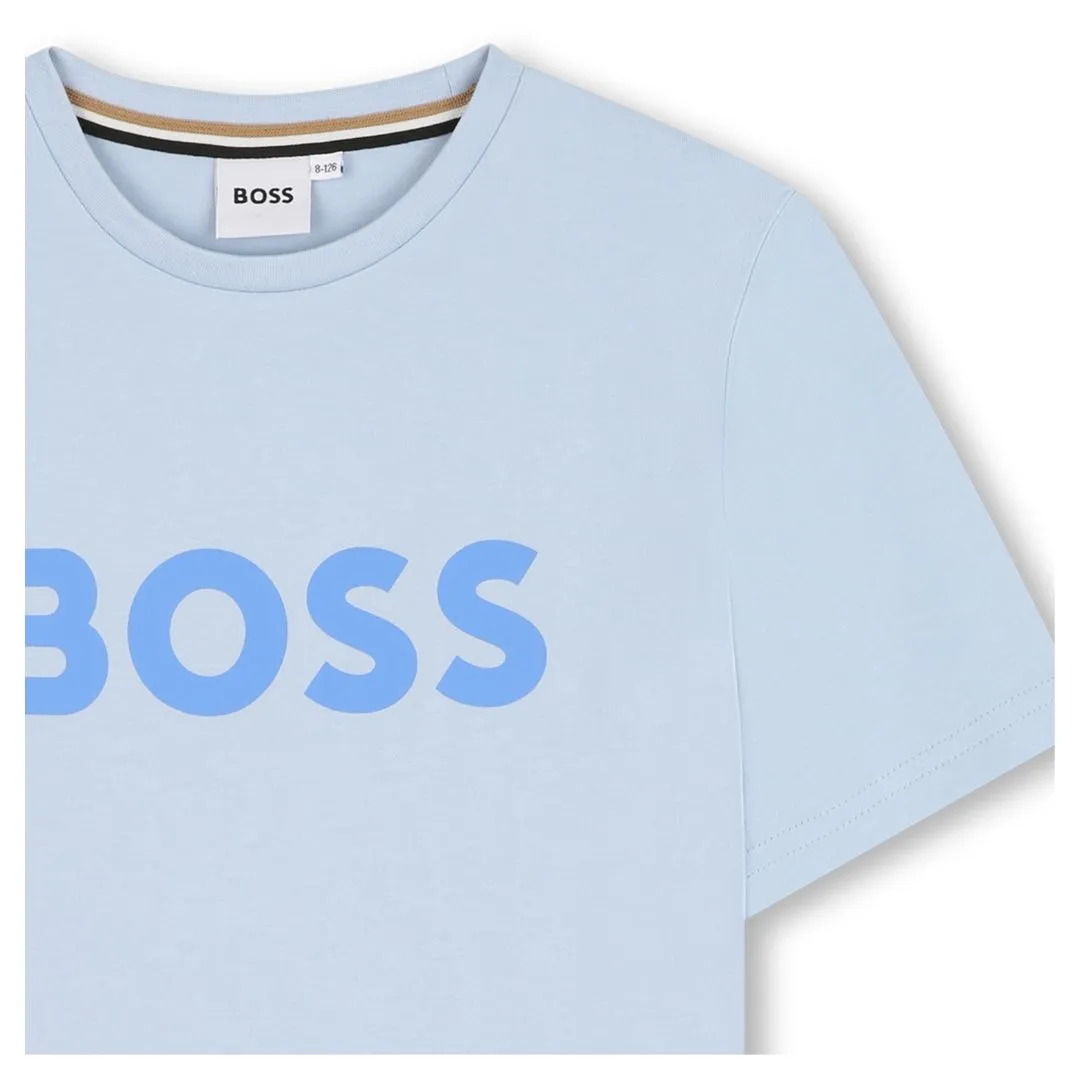 Pale Blue Large Logo T-Shirt