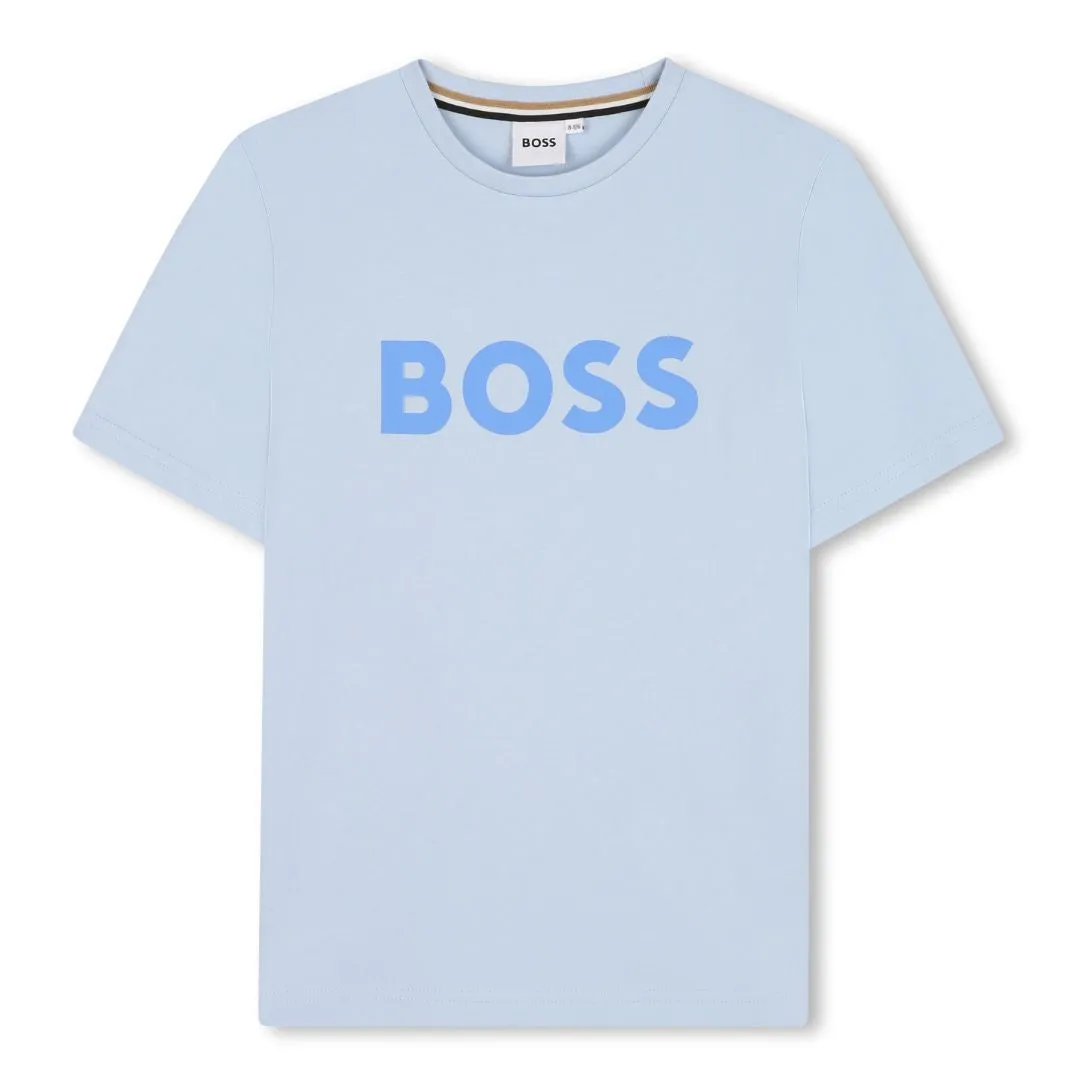 Pale Blue Large Logo T-Shirt