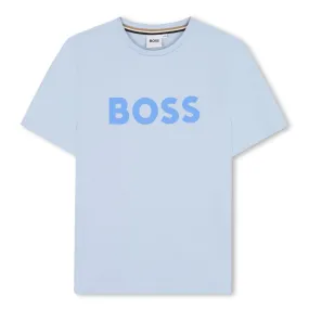 Pale Blue Large Logo T-Shirt