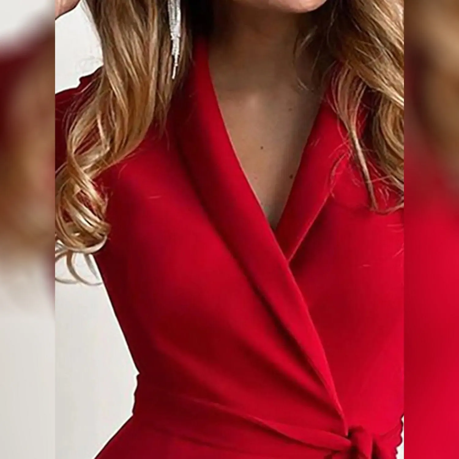 Women's Blazer A Line Modern Dress